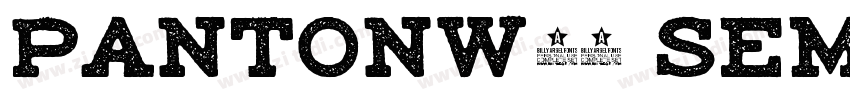 PantonW03 SemiBol字体转换